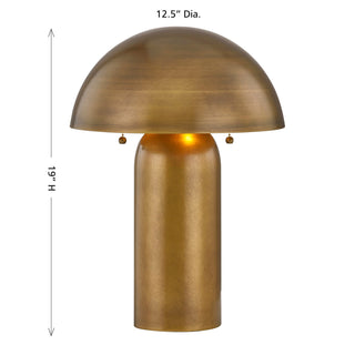 McKey One Light Table Lamp in Brass