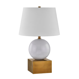 Brumfield One Light Table Lamp in Ceramic and Brass