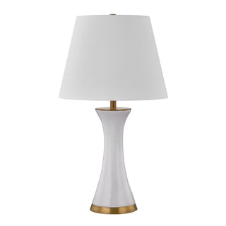 Dana One Light Table Lamp in White