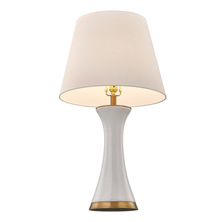 Dana One Light Table Lamp in White