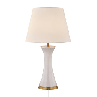 Dana One Light Table Lamp in White
