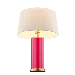 Melissa One Light Table Lamp in Fuchsia Rose