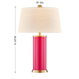 Melissa One Light Table Lamp in Fuchsia Rose