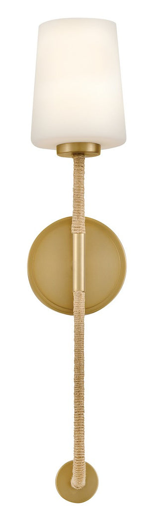 Kline LED Wall Sconce in Lacquered Brass