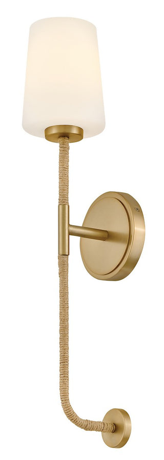 Kline LED Wall Sconce in Lacquered Brass