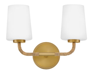 Kline LED Vanity in Lacquered Brass