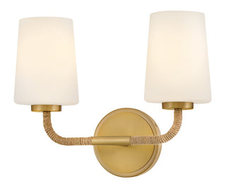 Kline LED Vanity in Lacquered Brass