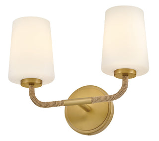Kline LED Vanity in Lacquered Brass