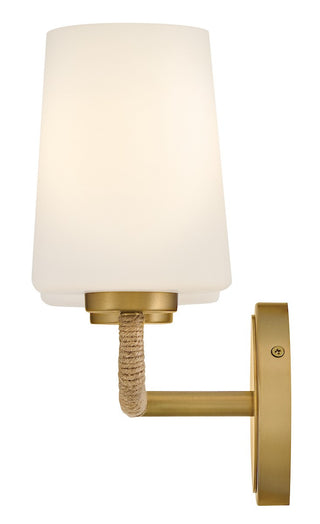 Kline LED Vanity in Lacquered Brass