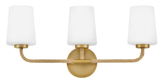 Kline LED Vanity in Lacquered Brass