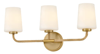Kline LED Vanity in Lacquered Brass