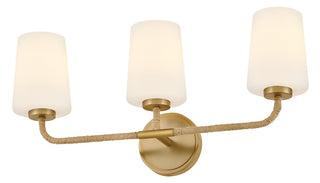 Kline LED Vanity in Lacquered Brass