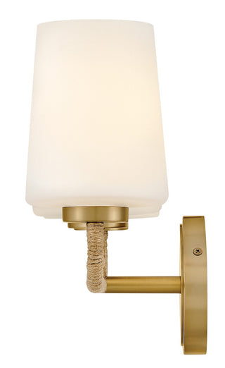 Kline LED Vanity in Lacquered Brass