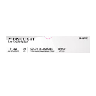 LED Disk Light in White