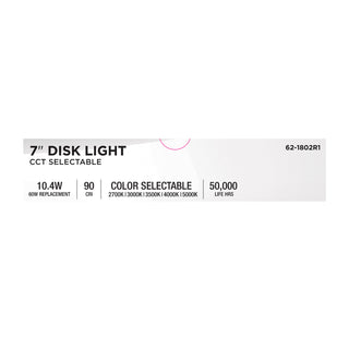 LED Disk Light in Brushed Nickel