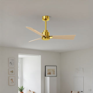 Alessandra 42" Ceiling Fan in Brushed Brass