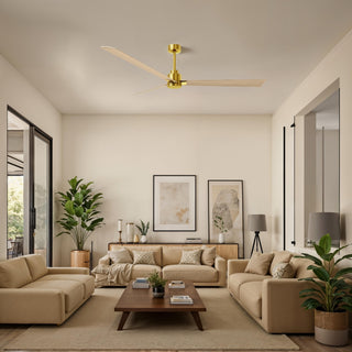 Alessandra 72" Ceiling Fan in Brushed Brass
