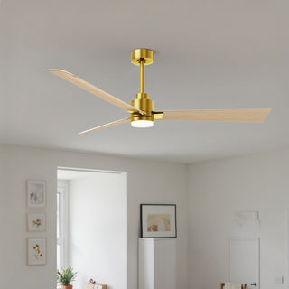 Alessandra - LK 56" Ceiling Fan in Brushed Brass