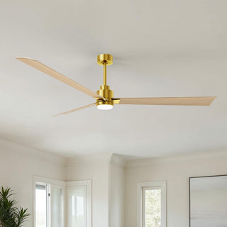 Alessandra - LK 72" Ceiling Fan in Brushed Brass