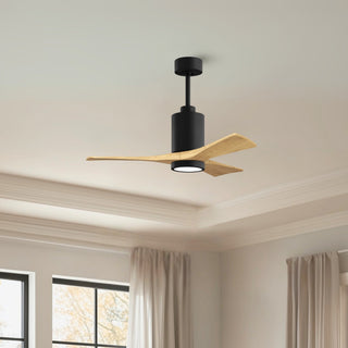 Patricia-3 42" Ceiling Fan in Matte Black