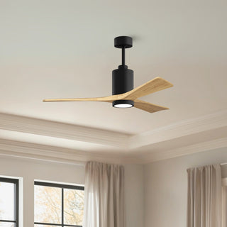 Patricia-3 52" Ceiling Fan in Matte Black