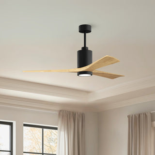 Patricia-3 60" Ceiling Fan in Matte Black