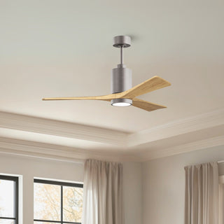 Patricia-3 52" Ceiling Fan in Brushed Nickel