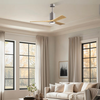Patricia-3 52" Ceiling Fan in Brushed Nickel