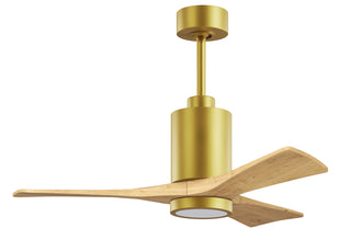 Patricia-3 42" Ceiling Fan in Brushed Brass