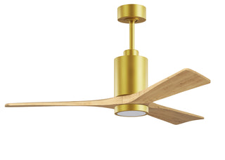 Patricia-3 52" Ceiling Fan in Brushed Brass