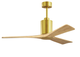 Patricia-3 52" Ceiling Fan in Brushed Brass