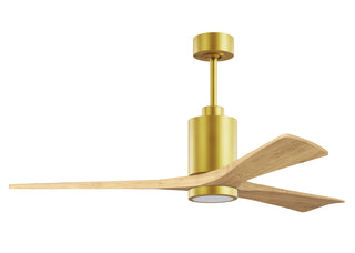 Patricia-3 60" Ceiling Fan in Brushed Brass