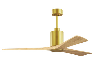 Patricia-3 60" Ceiling Fan in Brushed Brass