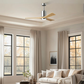 Patricia-3 52" Ceiling Fan in Polished Chrome