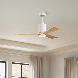Patricia-3 52" Ceiling Fan in Gloss White