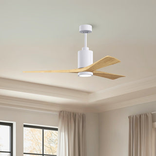 Patricia-3 60" Ceiling Fan in Gloss White
