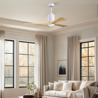Patricia-3 60" Ceiling Fan in Gloss White