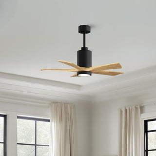 Patricia-5 42" Ceiling Fan in Matte Black