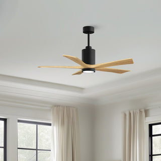 Patricia-5 52" Ceiling Fan in Matte Black