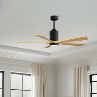 Patricia-5 60" Ceiling Fan in Matte Black