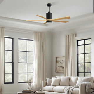 Patricia-5 60" Ceiling Fan in Matte Black