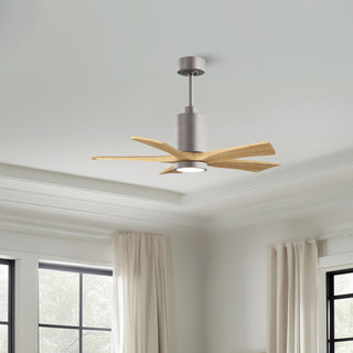 Patricia-5 42" Ceiling Fan in Brushed Nickel