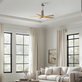 Patricia-5 42" Ceiling Fan in Brushed Nickel