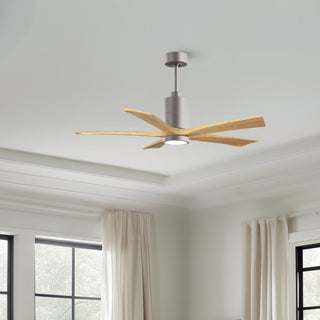 Patricia-5 52" Ceiling Fan in Brushed Nickel