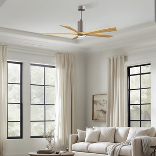 Patricia-5 60" Ceiling Fan in Brushed Nickel