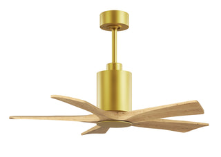 Patricia-5 42" Ceiling Fan in Brushed Brass