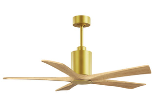 Patricia-5 52" Ceiling Fan in Brushed Brass