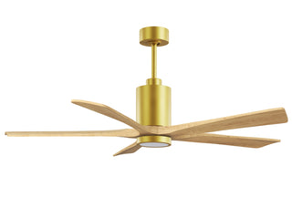 Patricia-5 60" Ceiling Fan in Brushed Brass
