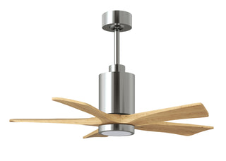 Patricia-5 42" Ceiling Fan in Polished Chrome
