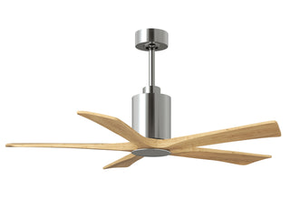 Patricia-5 52" Ceiling Fan in Polished Chrome